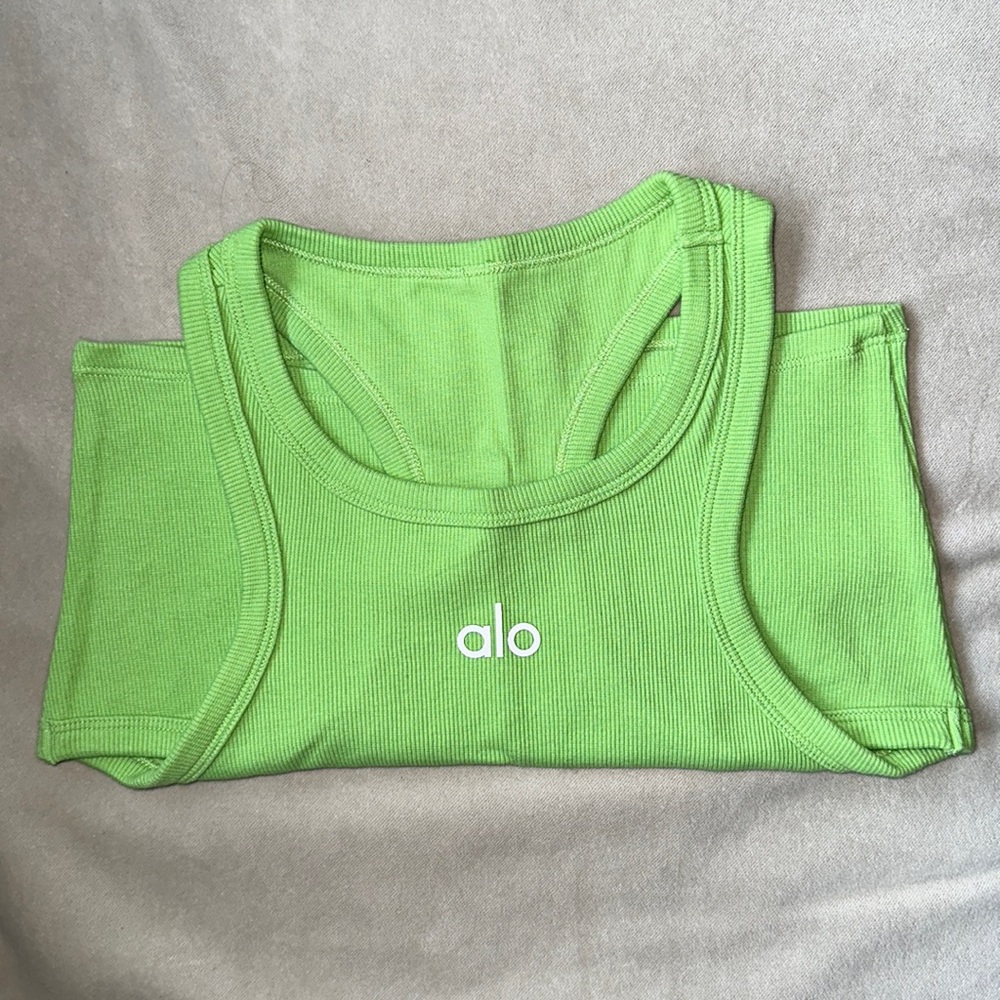 ALO Yoga Green Tank Top